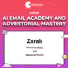 Zarak – AI Email Academy And Advertorial Mastery