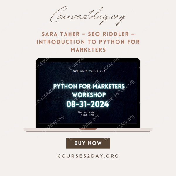 Sara Taher – SEO Riddler – Introduction to Python for Marketers