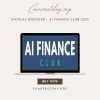 Nicolas Boucher - AI Finance Club 2025