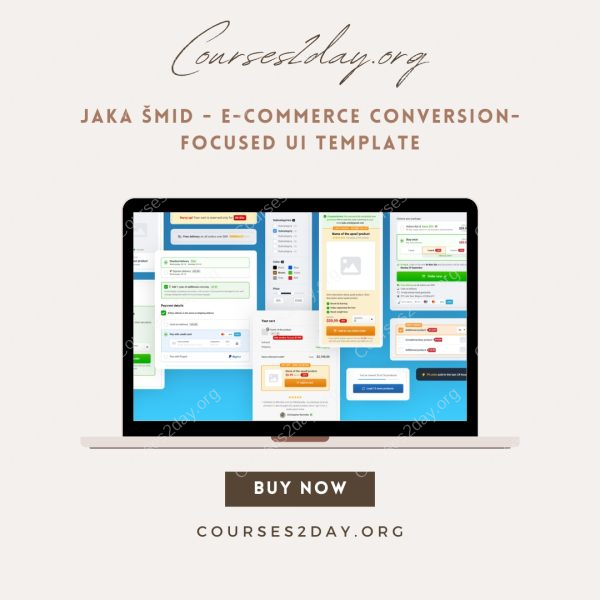 Jaka Šmid - E-commerce Conversion-Focused UI Template