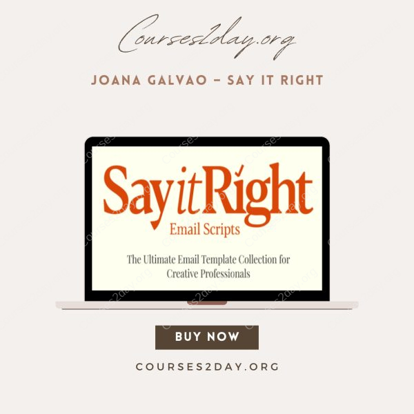 Joana Galvao – Say It Right